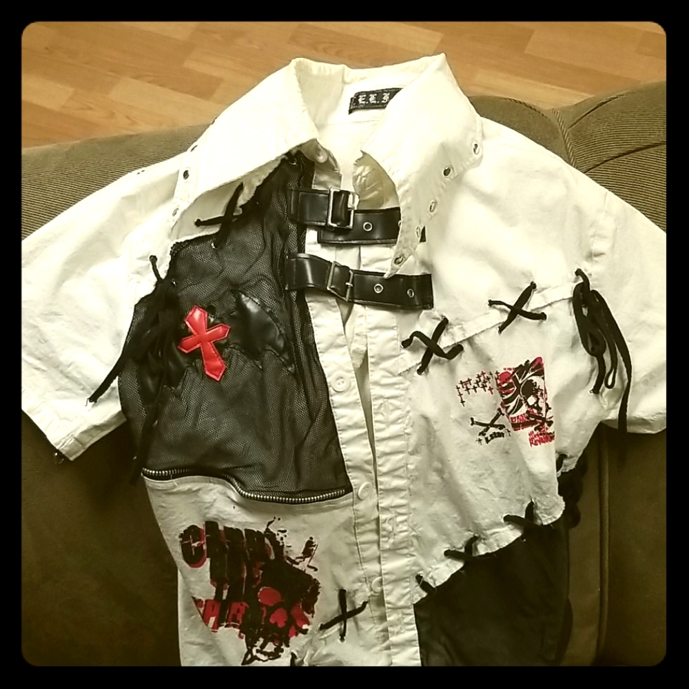 Unique custom punk button up